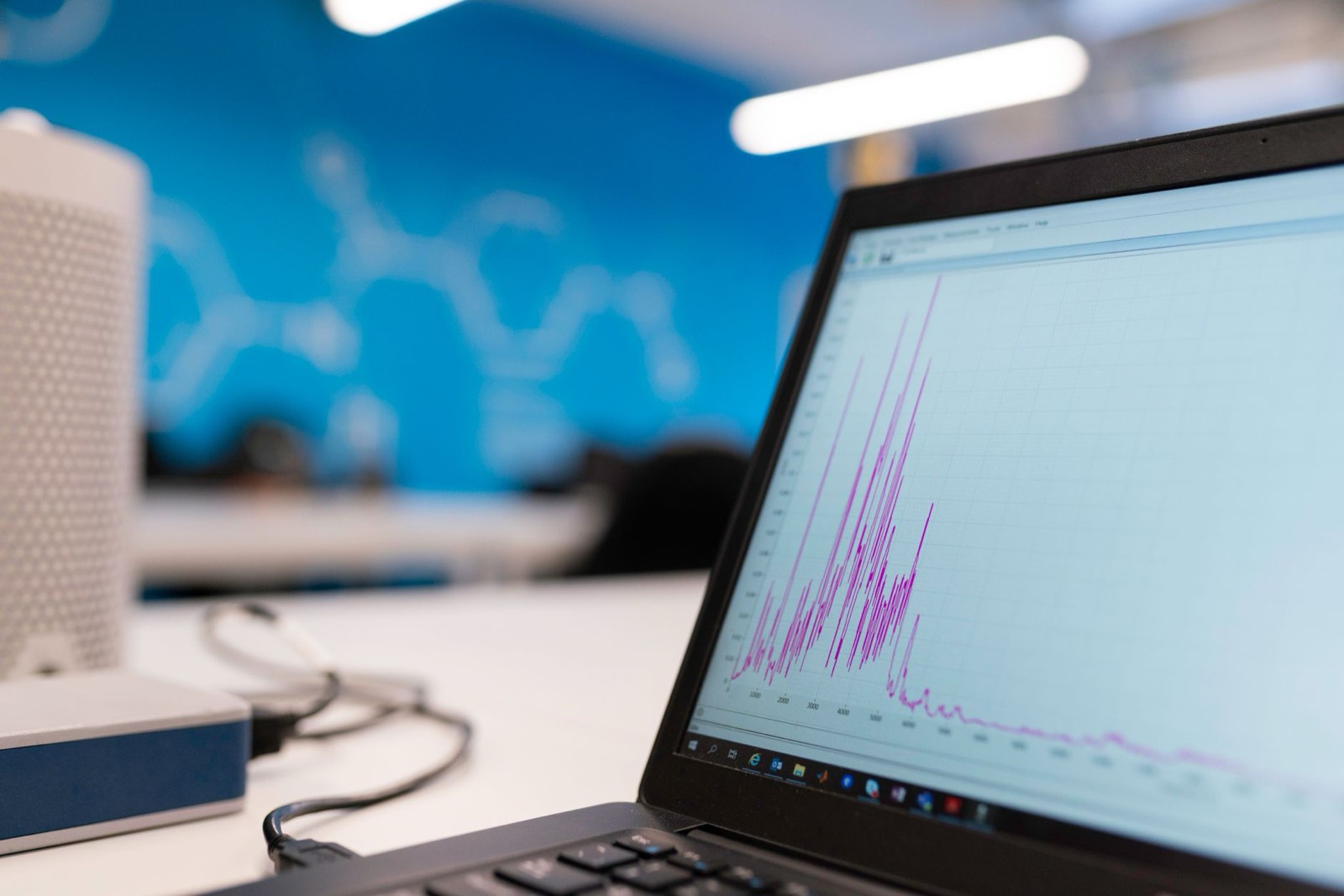 Écran d'ordinateur affichant un tableau de bord analytique avec graphiques de performance